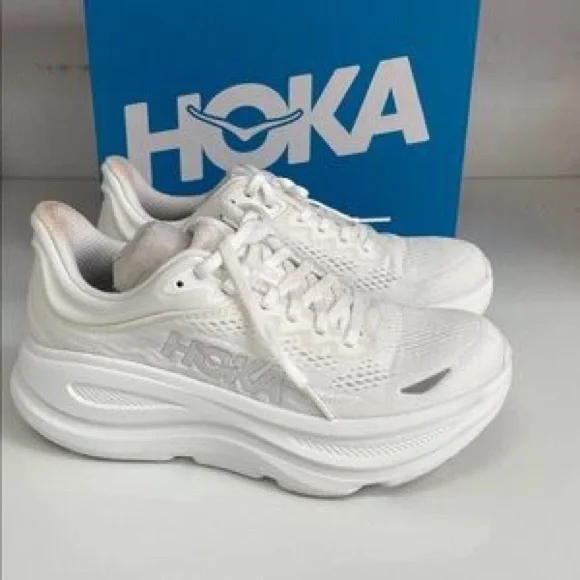 Hoka Women's All-White Sneakers - Picture 2 of 4